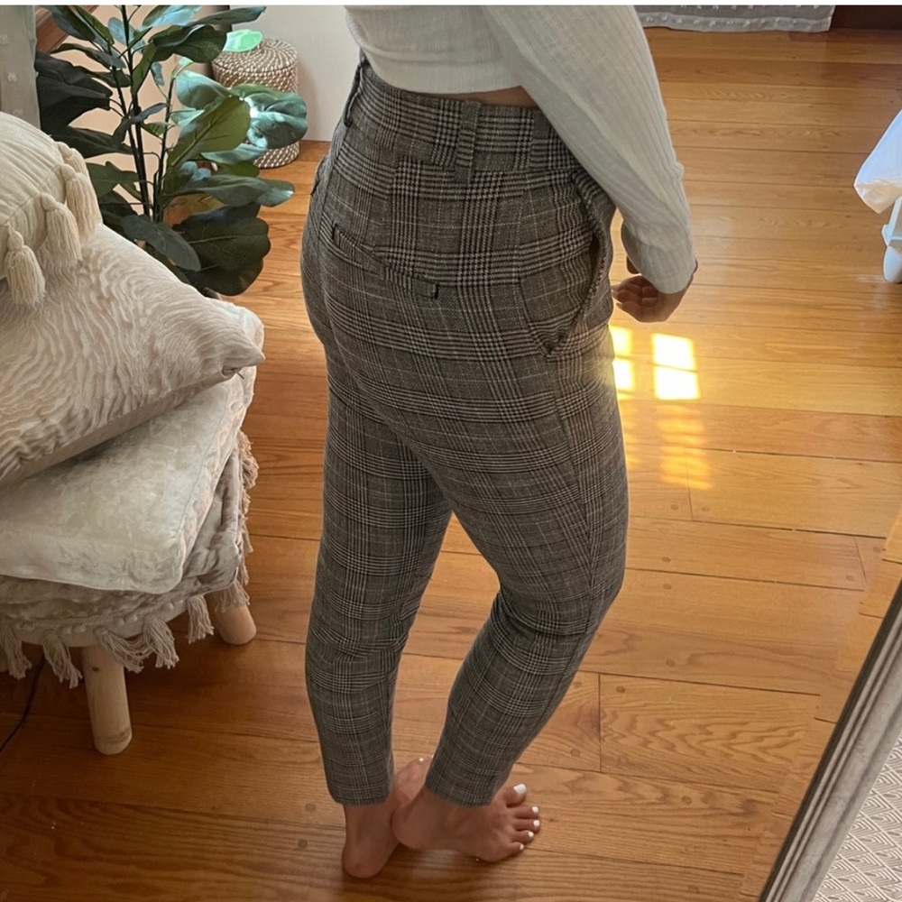 H&M Plaid work pants - Picture 2 of 3
